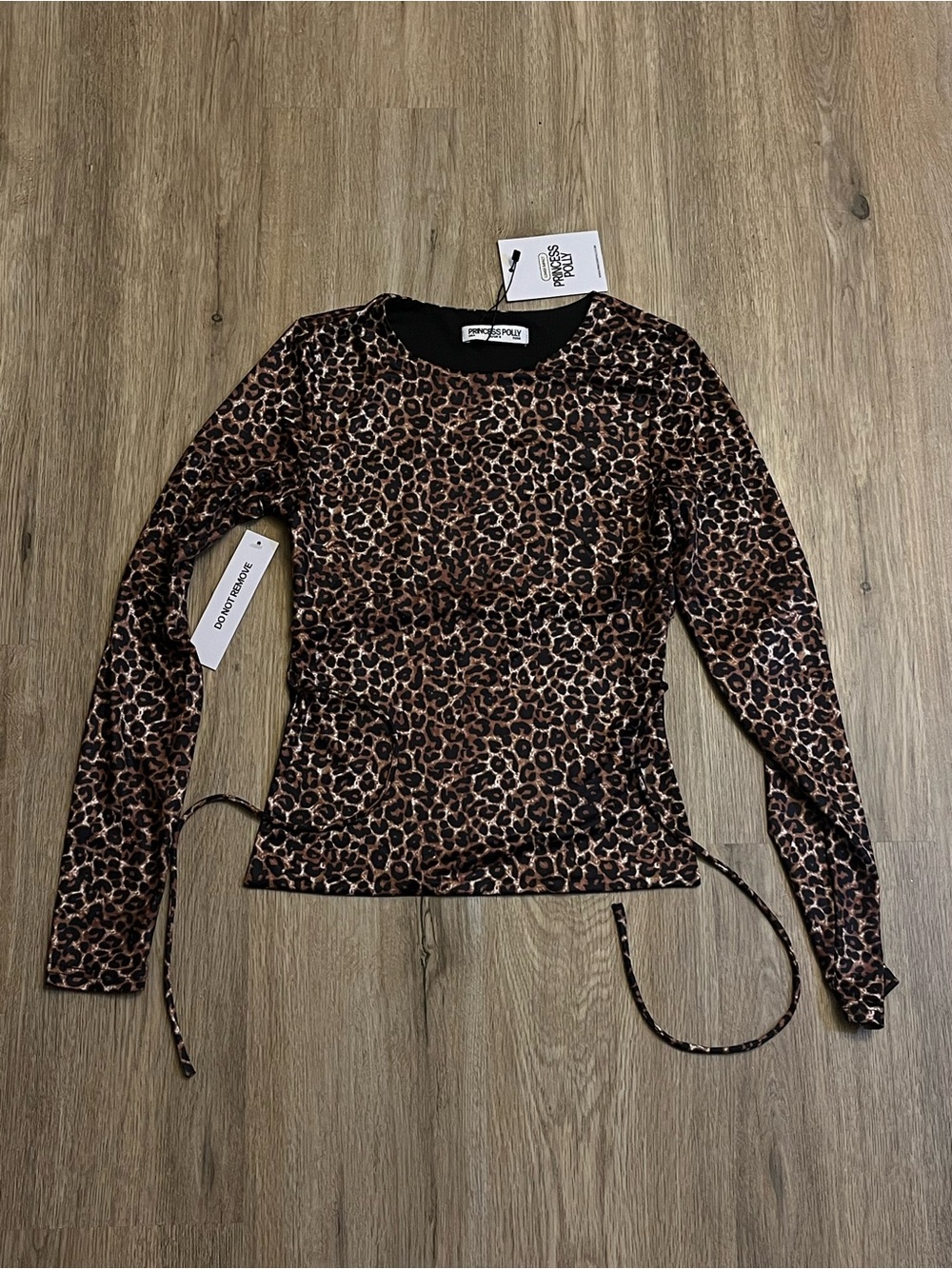Princess Polly Brown Leopard Print Long Sleeve Top
